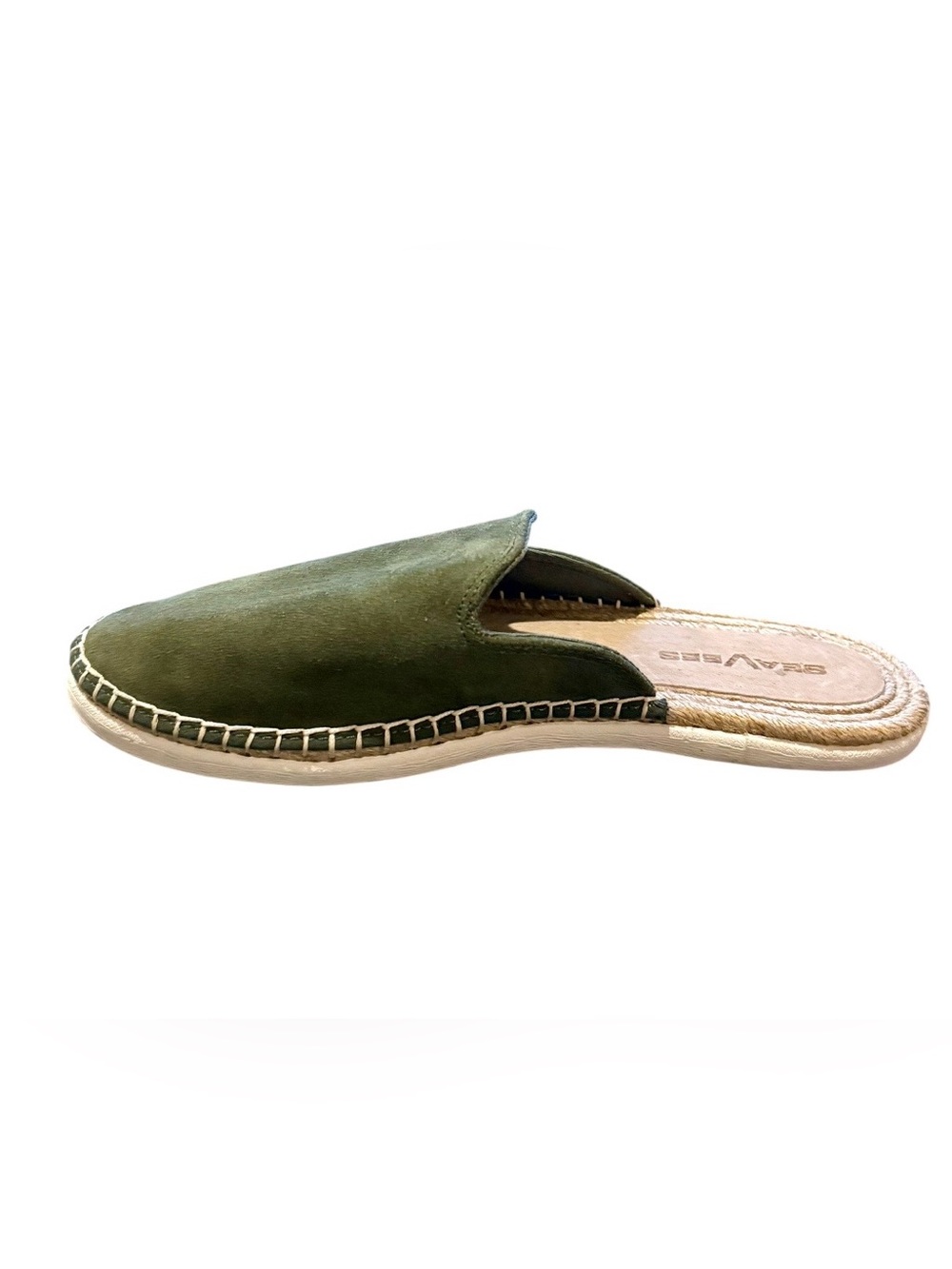 SeaVees Women’s Green Moss Ocean Park Suede Slip On Mules - Picture 2 of 8